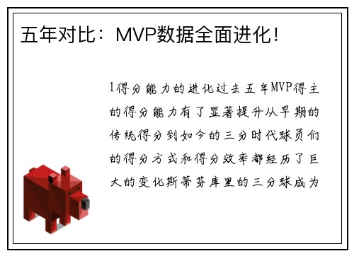 五年对比：MVP数据全面进化！